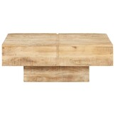 vidaXL Salontafel Mangohout (80x80x28cm) - 36% Korting