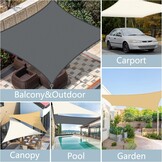 LOVE STORY Schaduwzeil Antraciet -8% | 2x3m Rechthoek