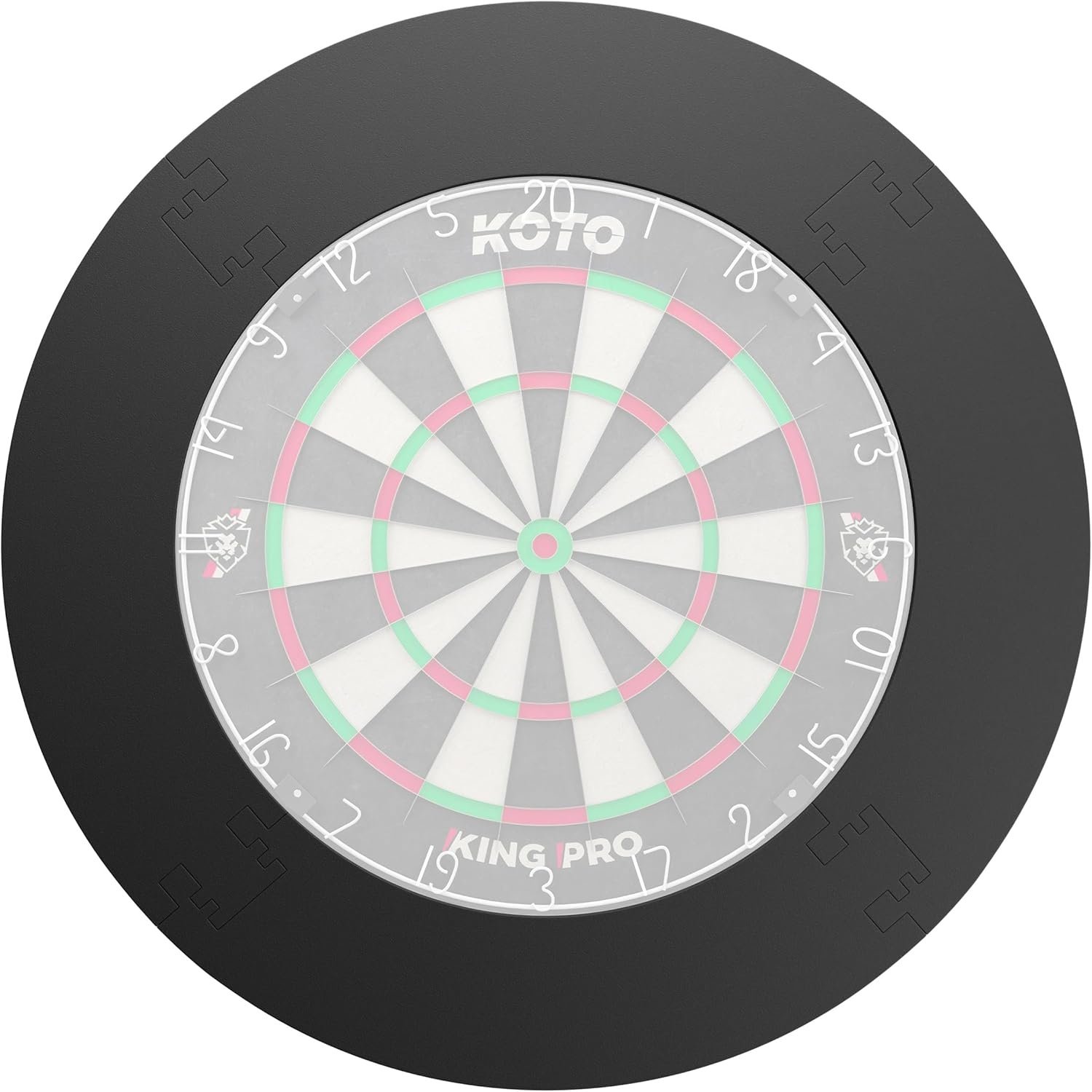 KOTO Zwart Darts Surround 4-Delig | 43% Korting