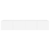 vidaXL Tv-wandmeubels met LED-verlichting 2 st 80x35x31 cm wit