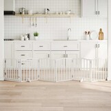 vidaXL Hondenhek Inklapbaar 300cm Hout Wit (39% Korting)