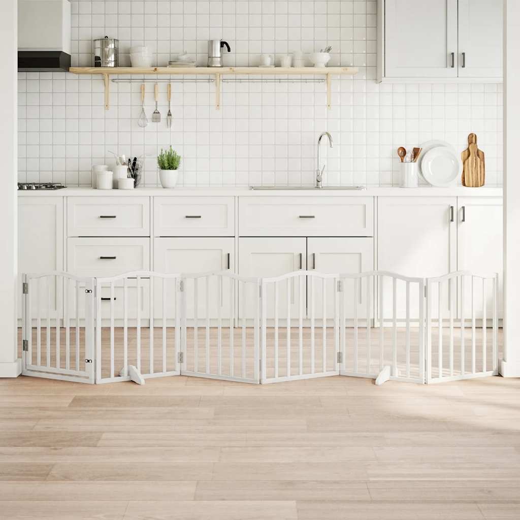 vidaXL Hondenhek Inklapbaar 300cm Hout Wit (39% Korting)