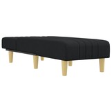 VidaXL Chaise Longue Stof Zwart - 58% Korting