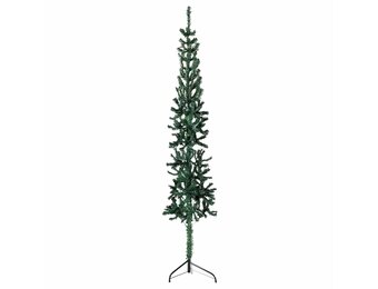 vidaXL Kunstkerstboom Halfrond Smal 120cm Groen - 20% Korting