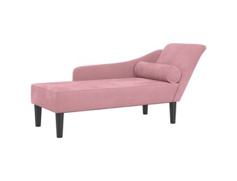 VidaXL Fluwelen Chaise Longue Roze - 58% Korting!