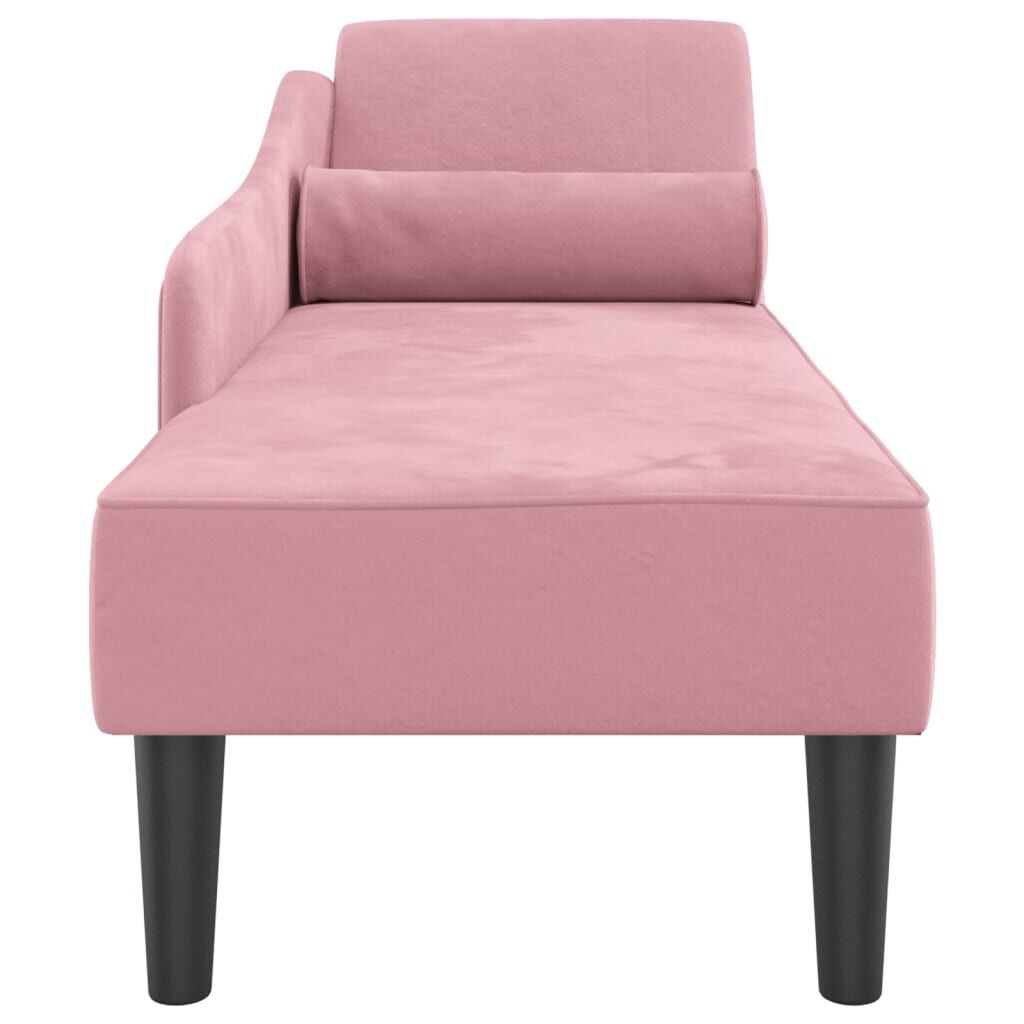 VidaXL Fluwelen Chaise Longue Roze - 58% Korting!