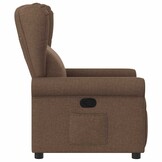 vidaXL Fauteuil Verstelbaar Stof Bruin - 41% Korting!