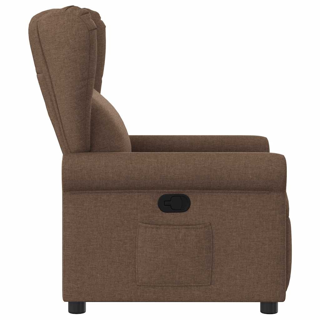 vidaXL Fauteuil Verstelbaar Stof Bruin - 41% Korting!