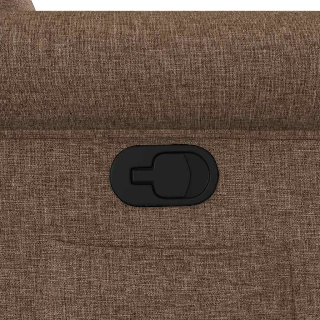 vidaXL Fauteuil Verstelbaar Stof Bruin - 41% Korting!