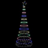 vidaXL LED Kerstboom Multikleur 184.5cm - 50% Korting!