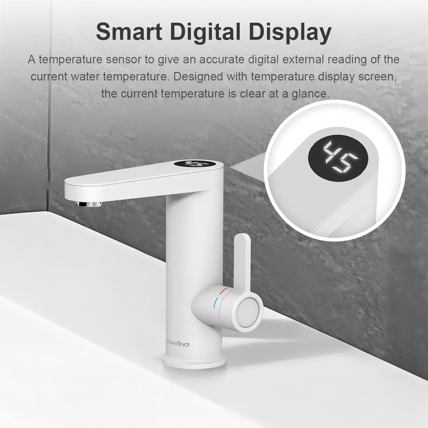 Elektrische Warmwaterkraan Badkamer (Wit) - 51% Korting