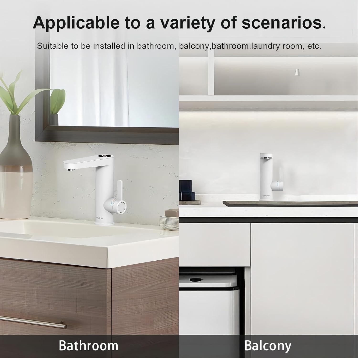 Elektrische Warmwaterkraan Badkamer (Wit) - 51% Korting