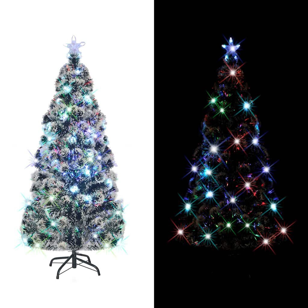 vidaXL Glasvezel Kerstboom 210cm met LED - 40% Korting