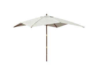 vidaXL Parasol Hout 300x300cm Zandkleurig - 39% Korting!