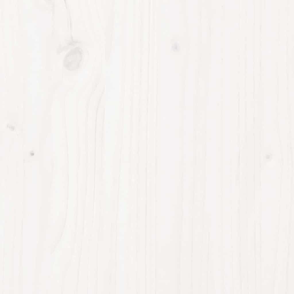 VidaXL Bedframe Grenenhout Wit 140x200 cm - 45% Korting