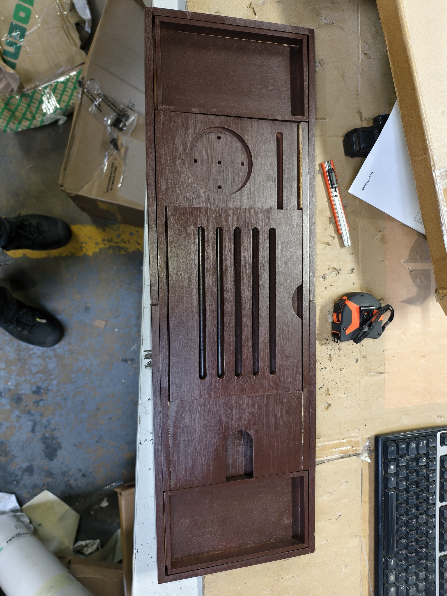 Badplank van Bamboe - 75-110cm - 64% Korting!