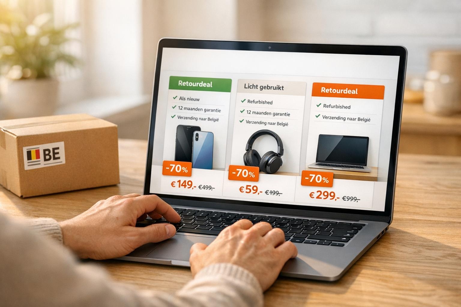 Retourdeals in België: zo koop je slim via Nederlandse aanbieders
