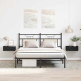 vidaXL Zwevend Nachtkastje Zwart 40x30x15cm - 50% Korting!