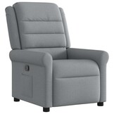 vidaXL Fauteuil Verstelbaar Stof Lichtgrijs - 73% Korting!