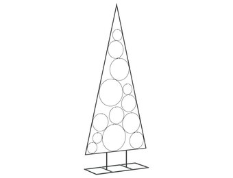 Retrotje: Metalen Kerstboom 150cm Zwart - 45% Korting