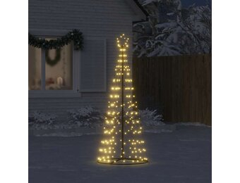 vidaXL LED-kerstboom 200 LEDs warm wit 182 cm