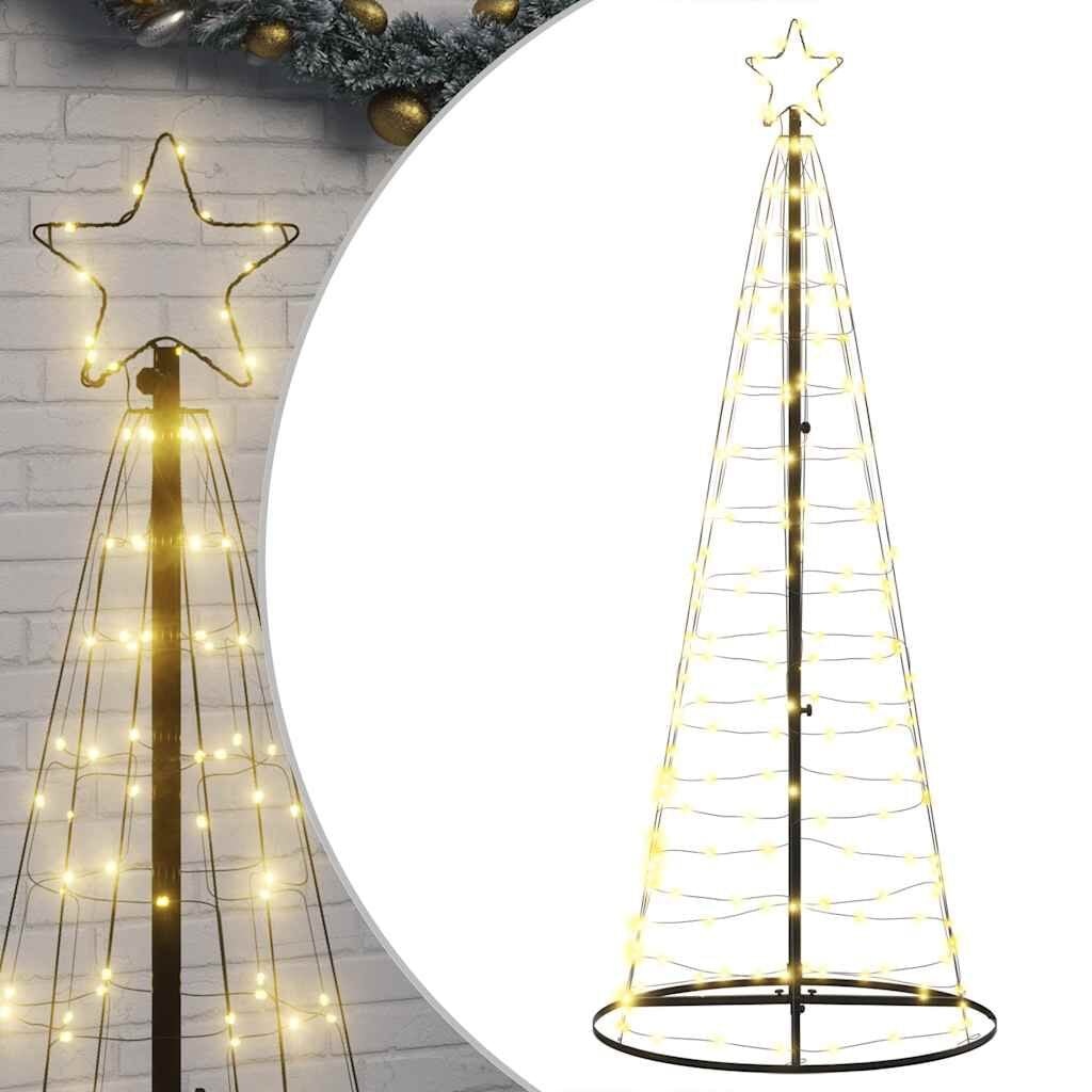 vidaXL LED-kerstboom 200 LEDs warm wit 182 cm