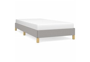 vidaXL Bedframe Stoffen 90x200cm Lichtgrijs - 58% Korting!