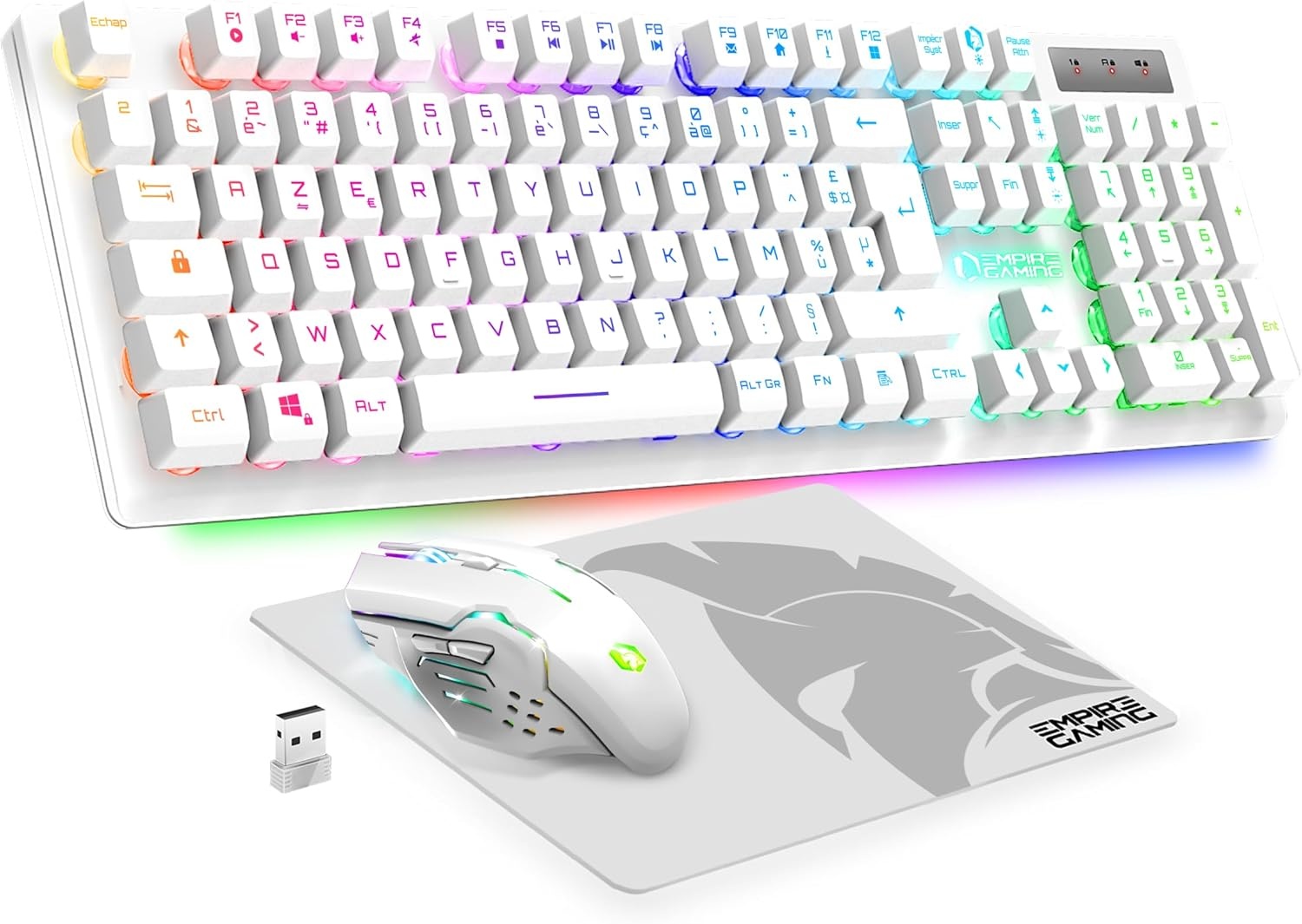 Empire Gaming Armor RF800: Draadloos AZERTY Gaming Toetsenbord & Muis Set (52% Korting)