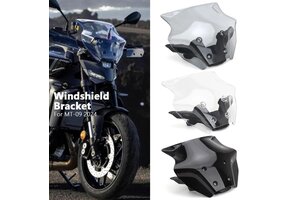 Zwarte Windscherm Verkleiner Yamaha MT-09 2024 - 47% Korting!
