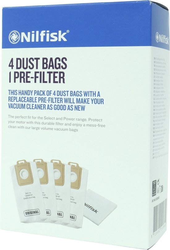 Nilfisk Select Stofzuigerzakken - 4 St. - 54% Korting