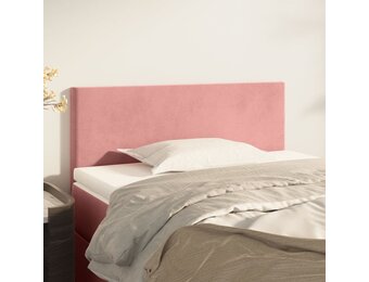 vidaXL Hoofdbord Fluweel Roze 90x5x78/88 cm - 56% Korting!