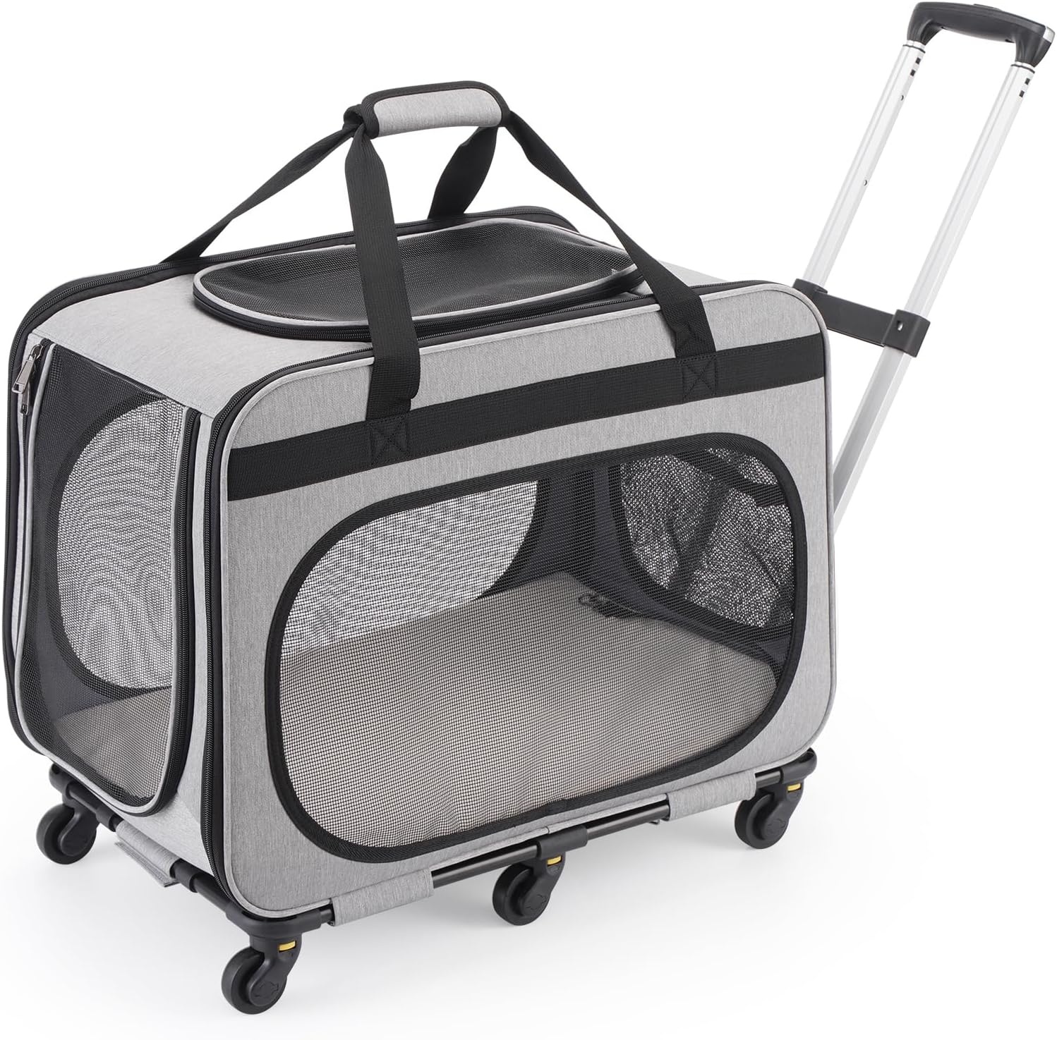 Extra Grote Huisdierendrager met Wielen (Grijs) - 34% Korting!