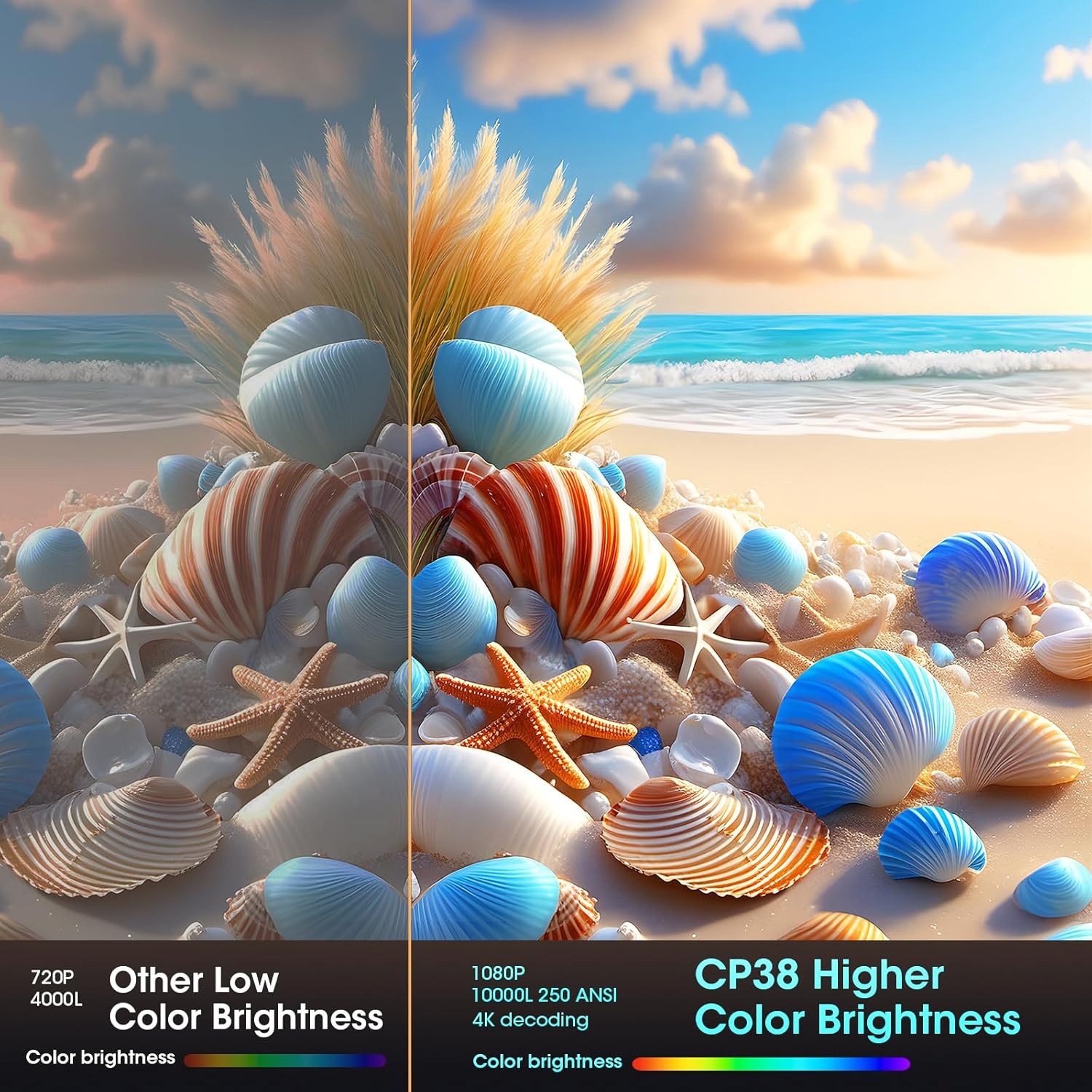 Weelikeit 4K Mini Projector met Luidspreker - 34% Korting!