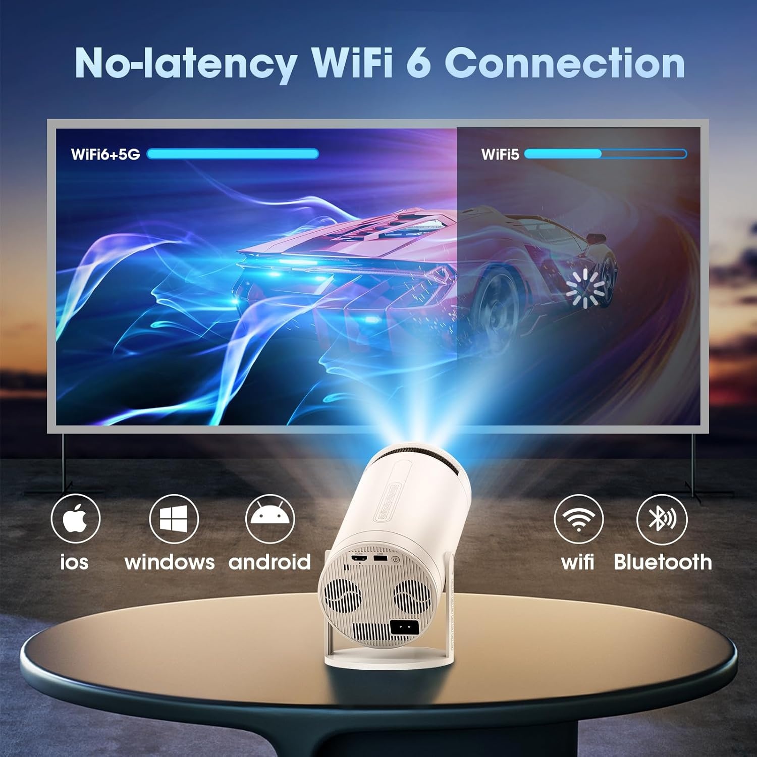 Weelikeit 4K Mini Projector met Luidspreker - 34% Korting!