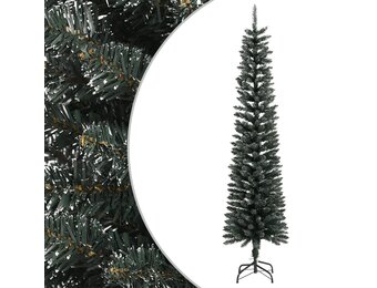 vidaXL Smalle Kunstkerstboom 240cm PVC Groen - 51% Korting!