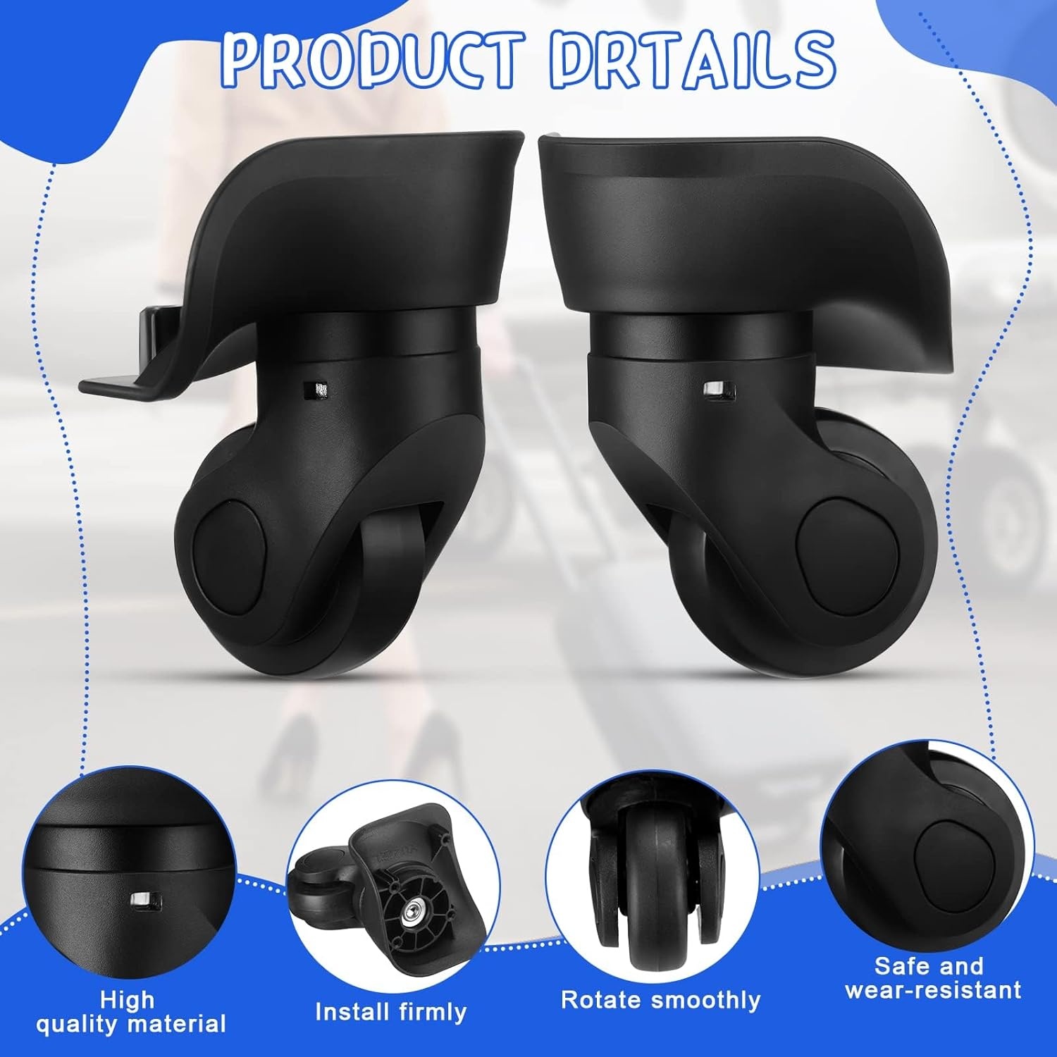 Reservekofferwielen (1 paar) - 31% Korting!