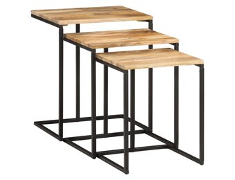 VidaXL Tafeltjesset 3 stuks Massief Acaciahout - 34% Korting