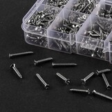 650 stuks M2 M2,5 M3 zelftappende schroeven, kleine houtschroeven, set kruiskopschroeven, houten plaatschroeven, assortiment voor zelfgemaakte reparatie