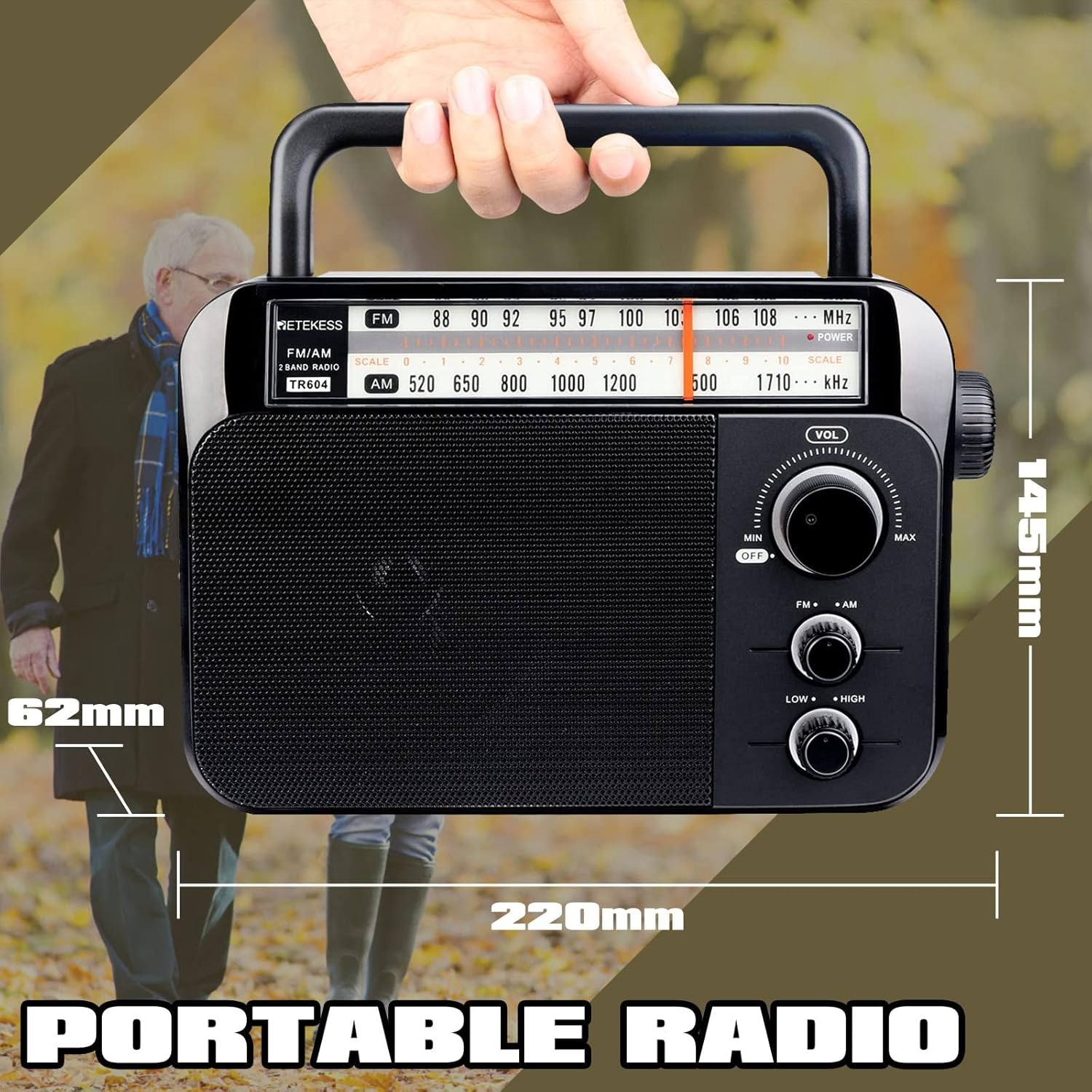 Retekess TR604 FM/AM Radio - 33% Korting!