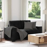 VidaXL Loveseat Bank 120 cm Zwart Fluweel - 35% Korting!