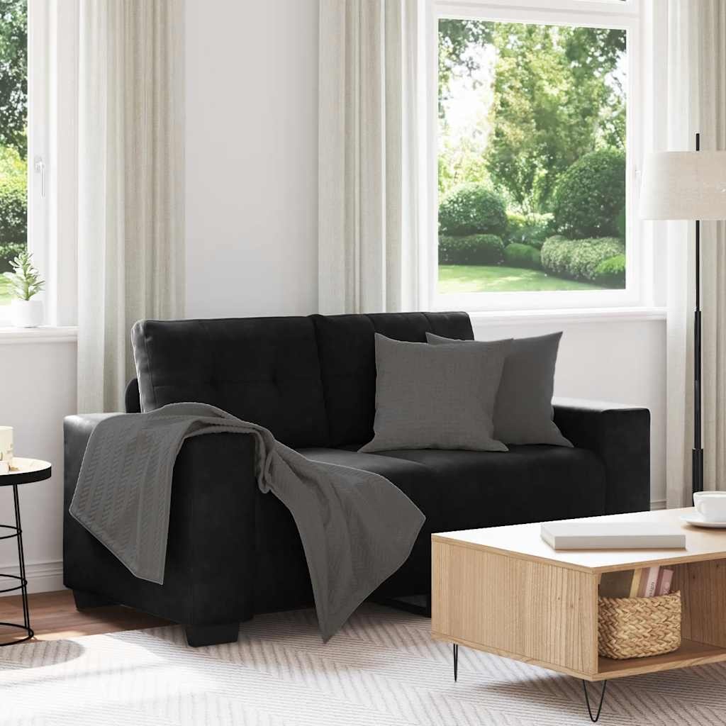 VidaXL Loveseat Bank 120 cm Zwart Fluweel - 35% Korting!