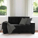 VidaXL Loveseat Bank 120 cm Zwart Fluweel - 35% Korting!
