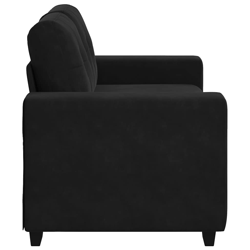 VidaXL Loveseat Bank 120 cm Zwart Fluweel - 35% Korting!
