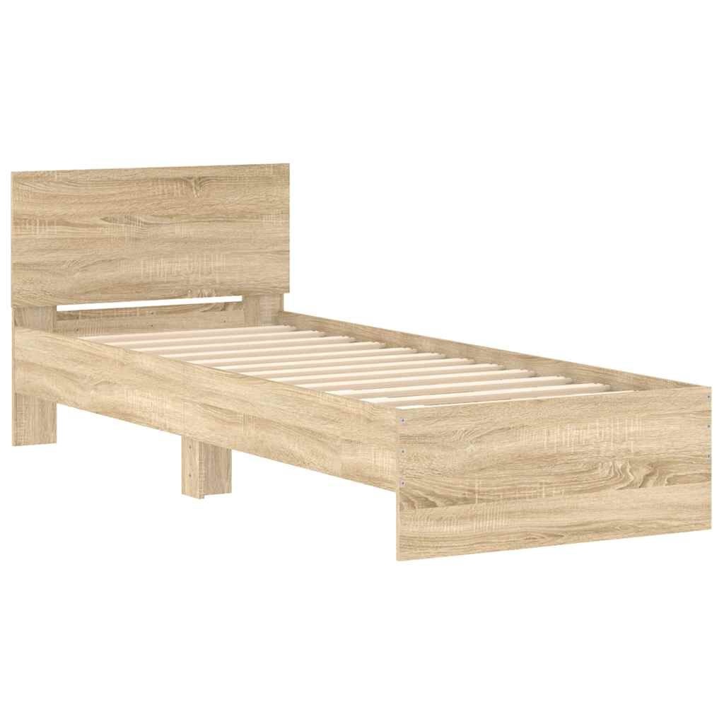 vidaXL Bedframe met Hoofdbord (90x200cm) - 34% Korting!
