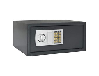 VidaXL Digitale Kluis Donkergrijs - 52% Korting!