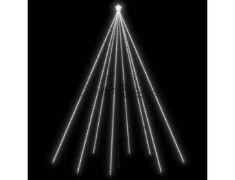 vidaXL LED-kerstboom 8m Koud Wit - 66% Korting!