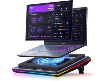 Llano Laptop Koelpad V12 Ultra Zwart - 35% Korting!