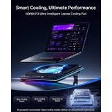 Llano Laptop Koelpad V12 Ultra Zwart - 35% Korting!