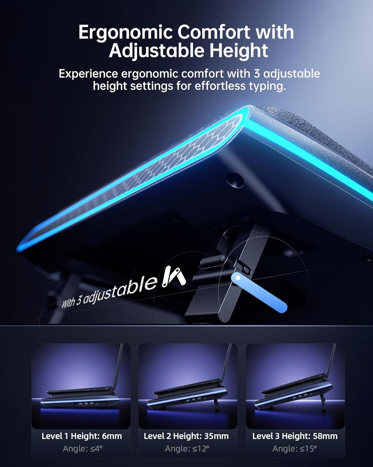 Llano Laptop Koelpad V12 Ultra Zwart - 35% Korting!