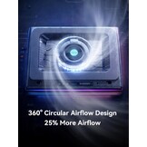 Llano Laptop Koelpad V12 Ultra Zwart - 35% Korting!